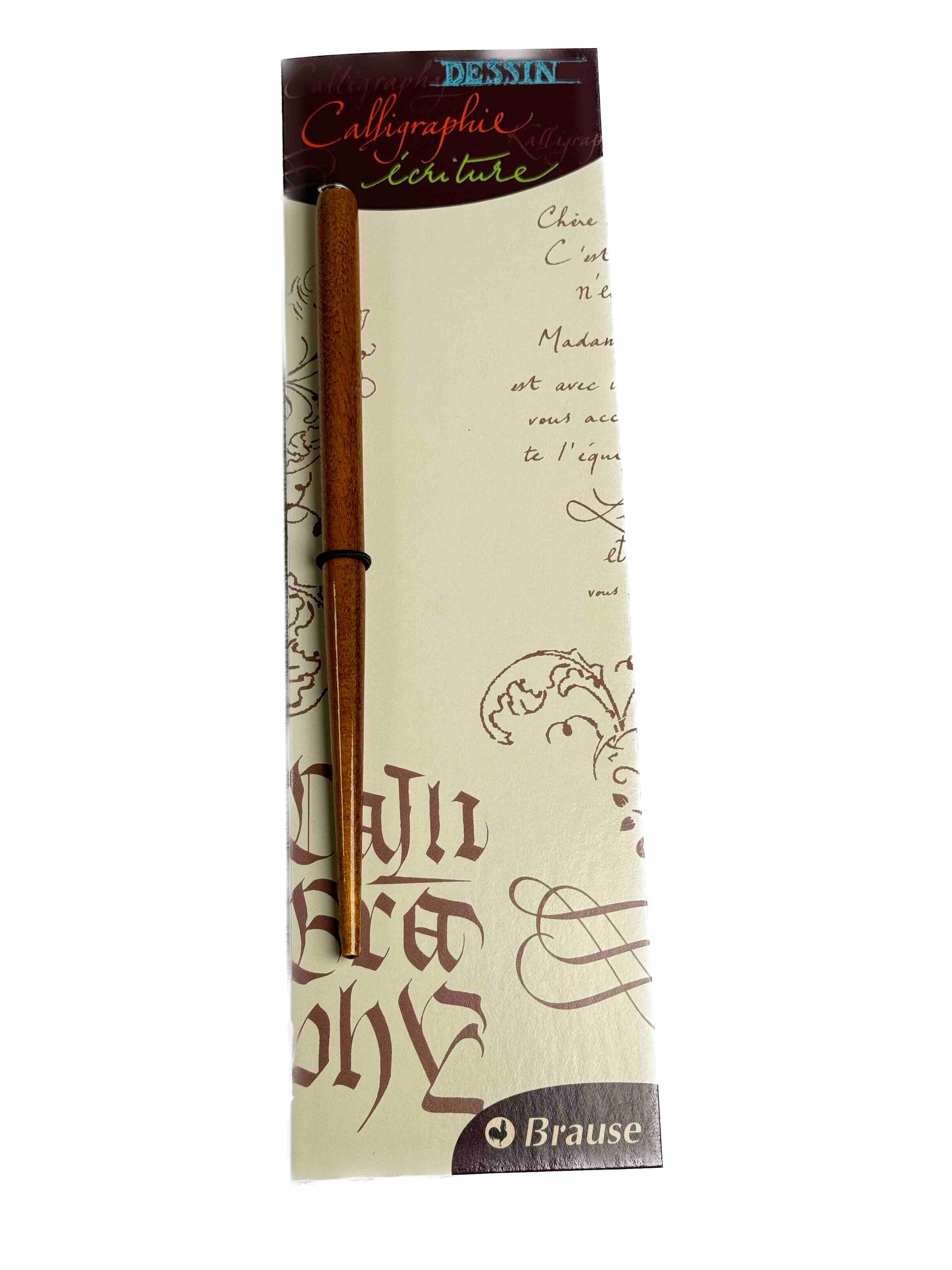 Brause Traditional Nib Holder - Varnished Wood