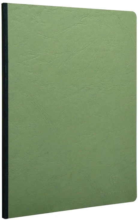Clairefontaine Age Bag Notebook Clothbound Graph A4 - Green - 192 pages