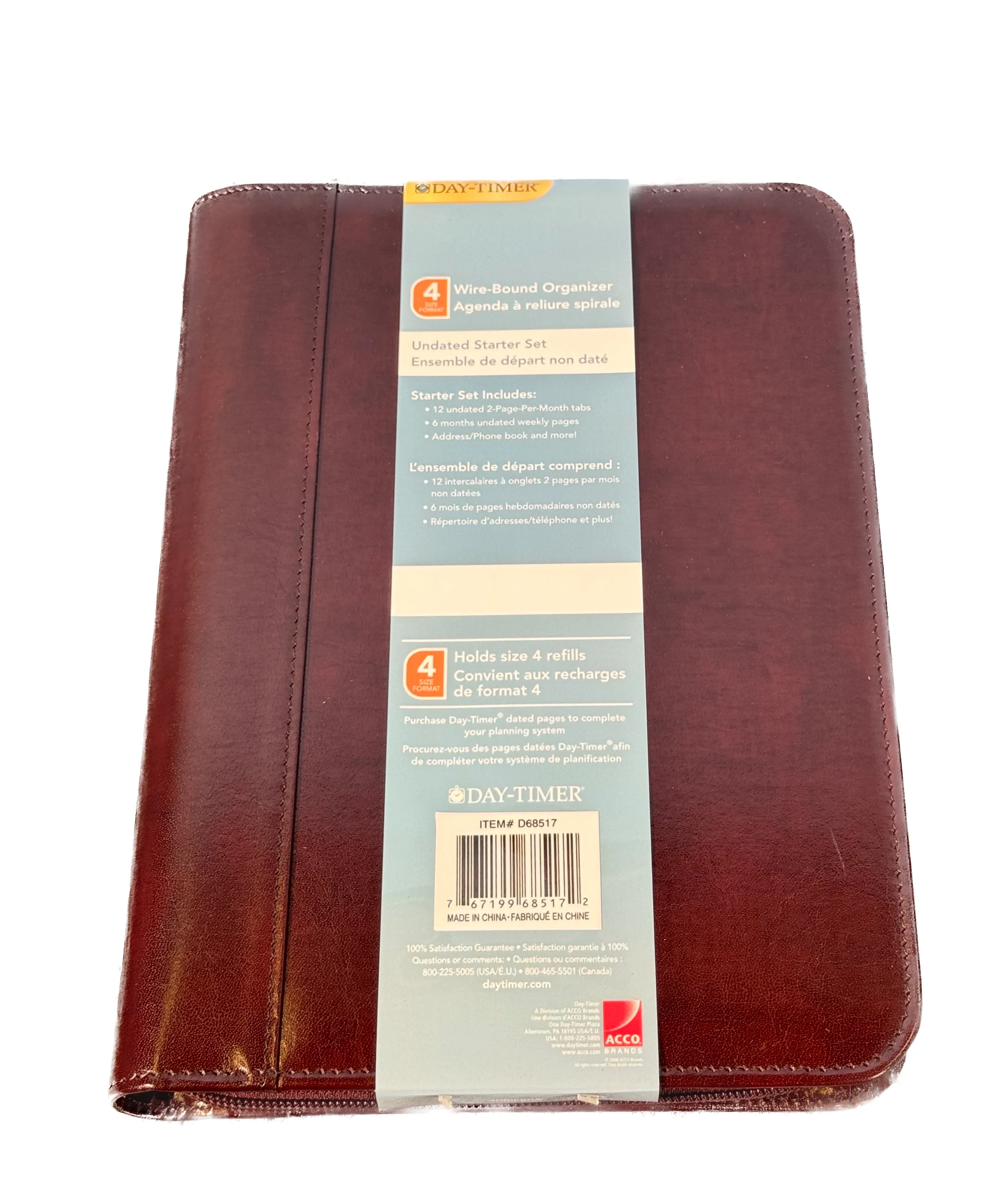 Day-Timer - Undated Starter Set - Burgundy