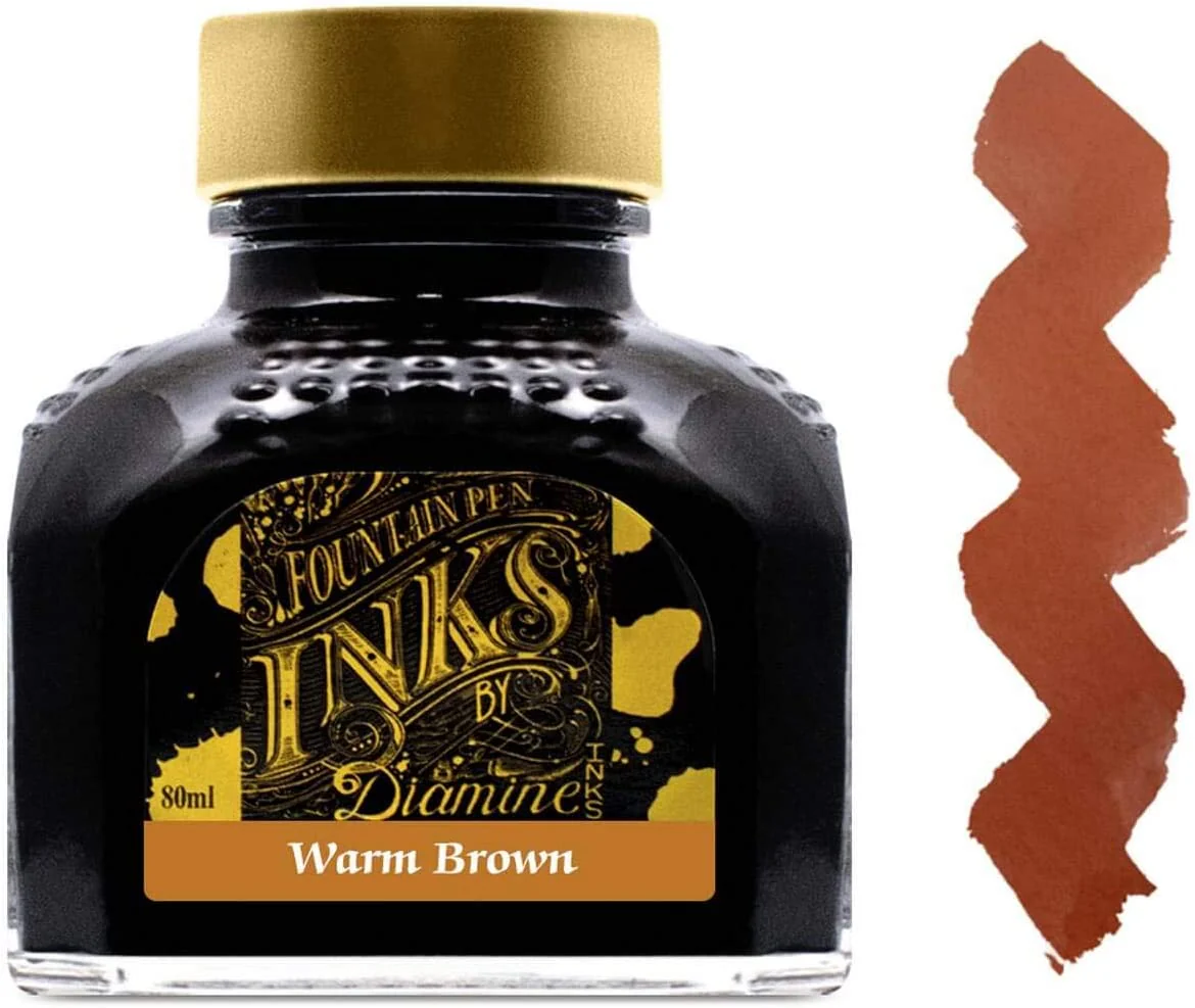 Diamine Fountain pen Inks 80ml - Warm Brown