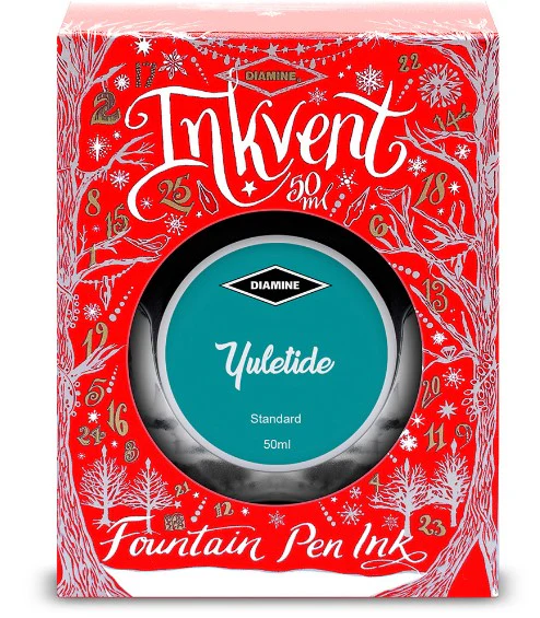 Diamine Inks 50ml Inkvent (Red Edition) Ink Bottle - Yultide - Image 2