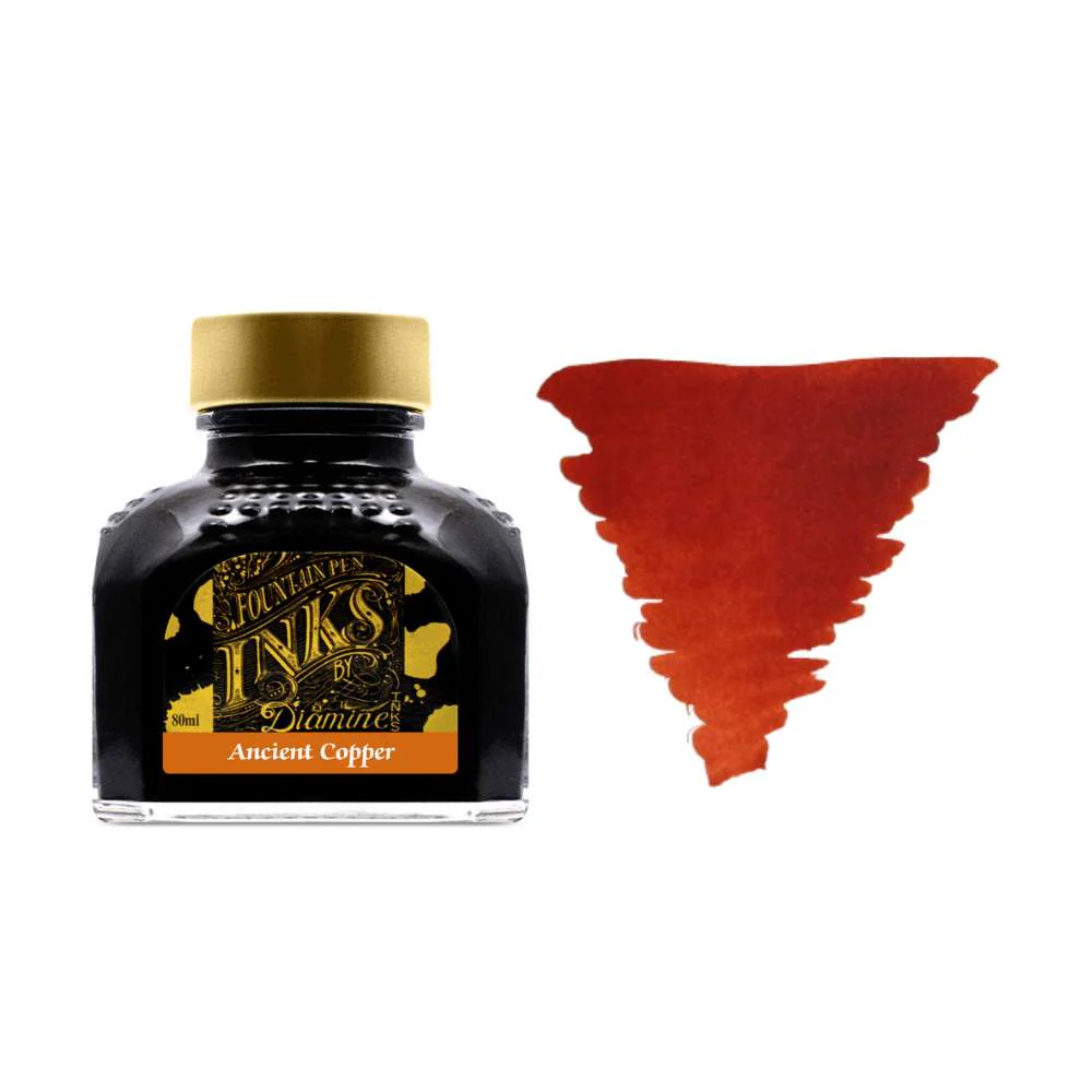 Diamine Inks 80ml Ink Bottle - Ancient Copper