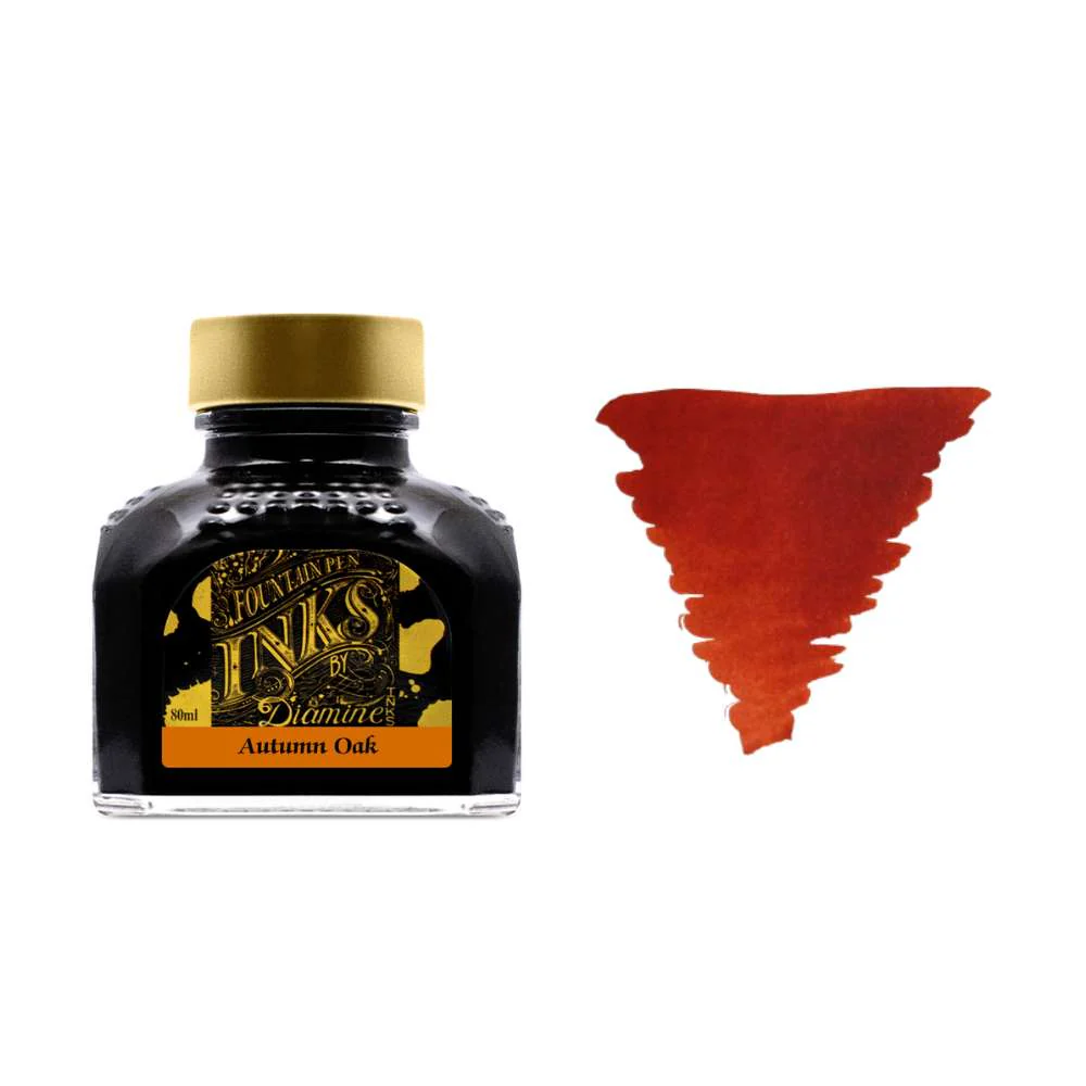 Diamine Inks 80ml Ink Bottle - Autumn Oak