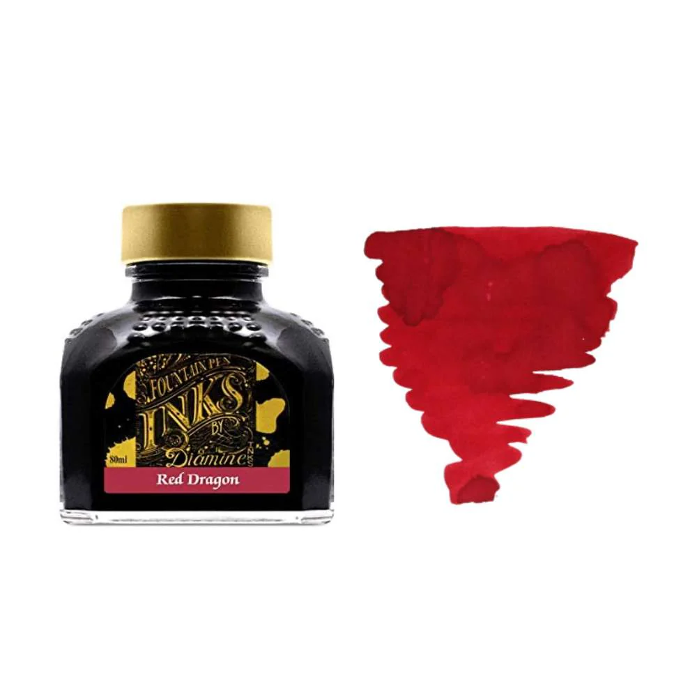 Diamine Inks 80ml Ink Bottle - Red Dragon
