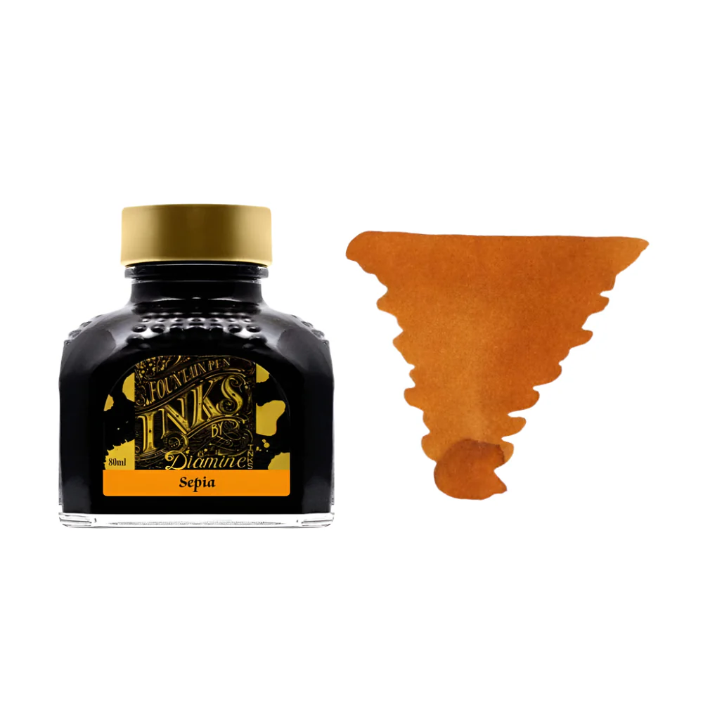 Diamine Inks 80ml Ink Bottle - Sepia