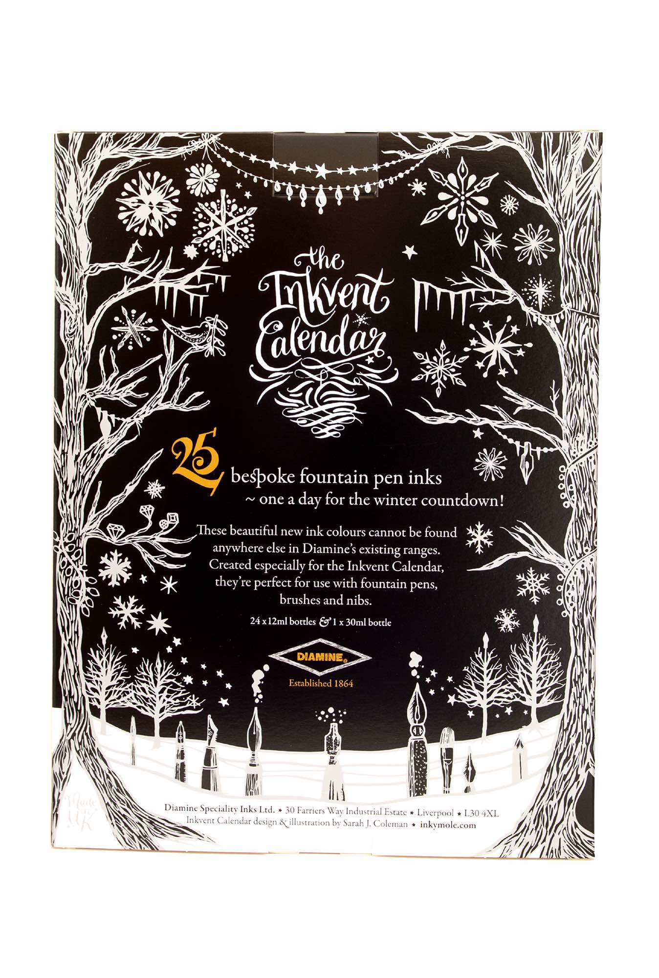 Diamine Inkvent Calendar 2024, Black Edition - Image 2