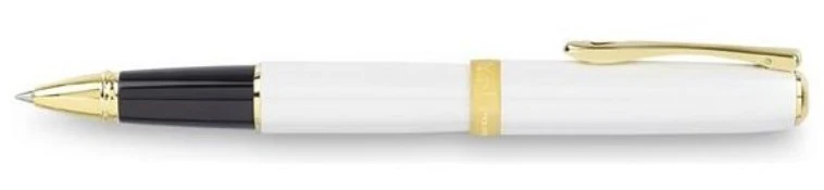 Diplomat Excellence A² Rollerball Pen - Pearl White Lacquer Gold - Image 2