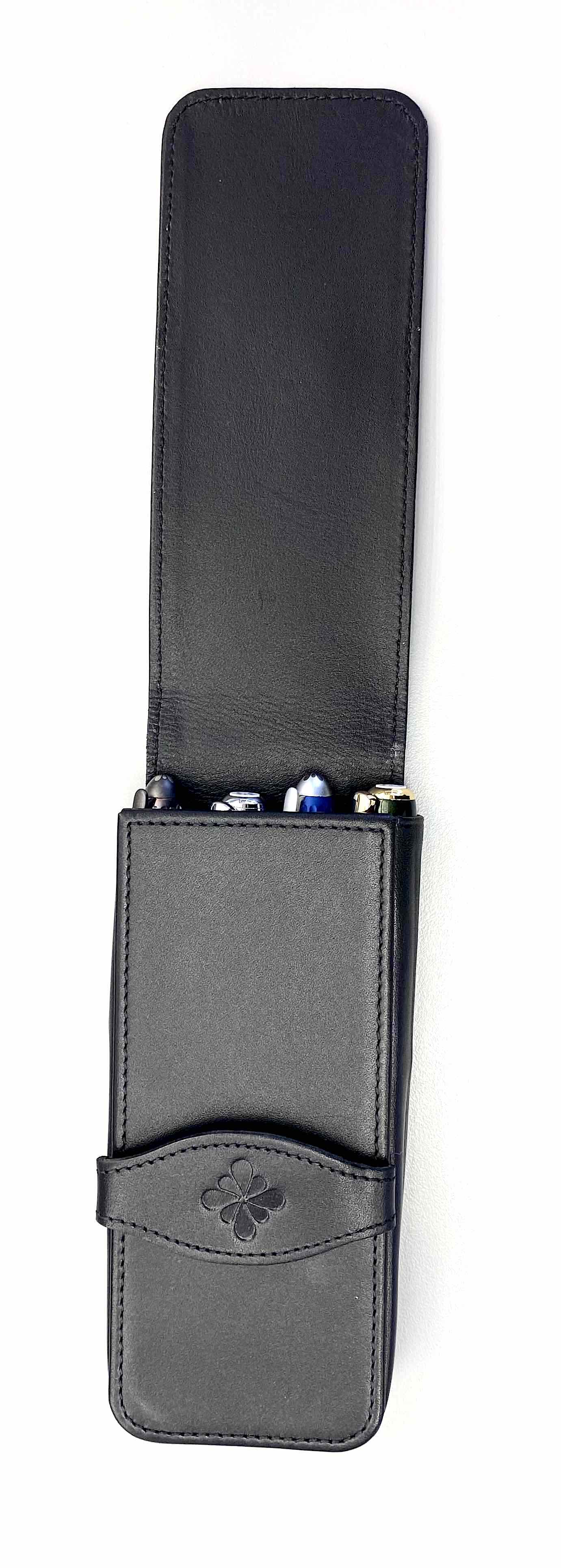 Diplomat Leather Pen Case for 3 - Image 2