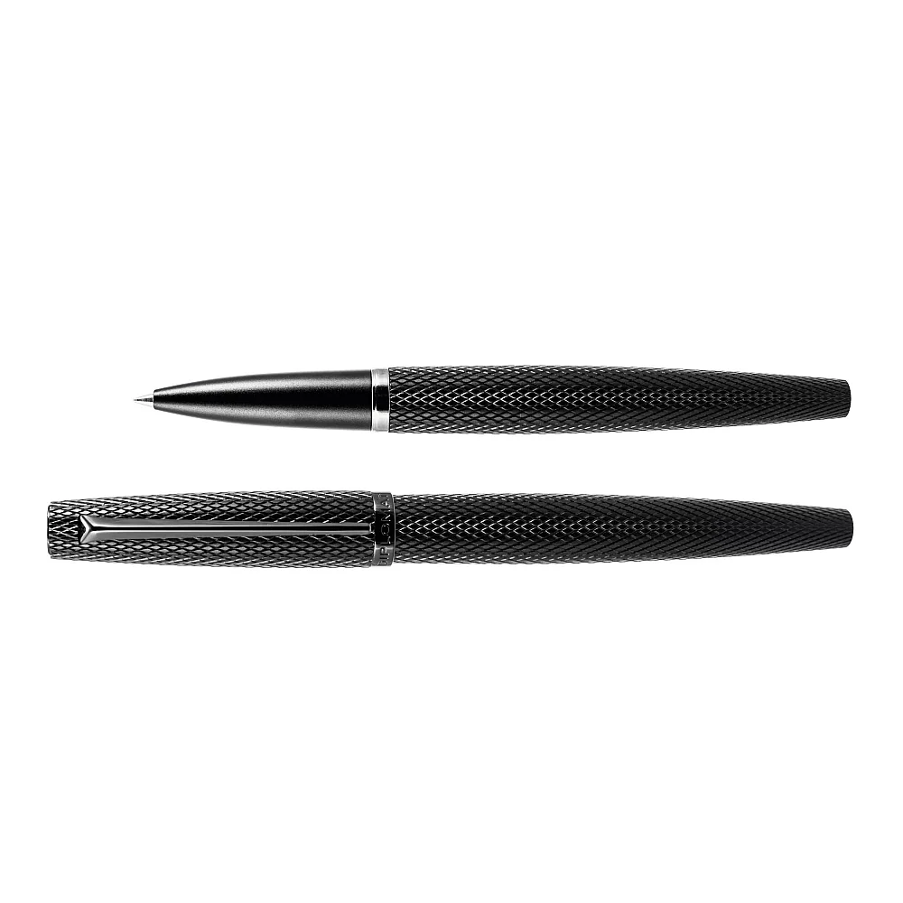 Diplomat Viper Guilloche Rollerball - Black