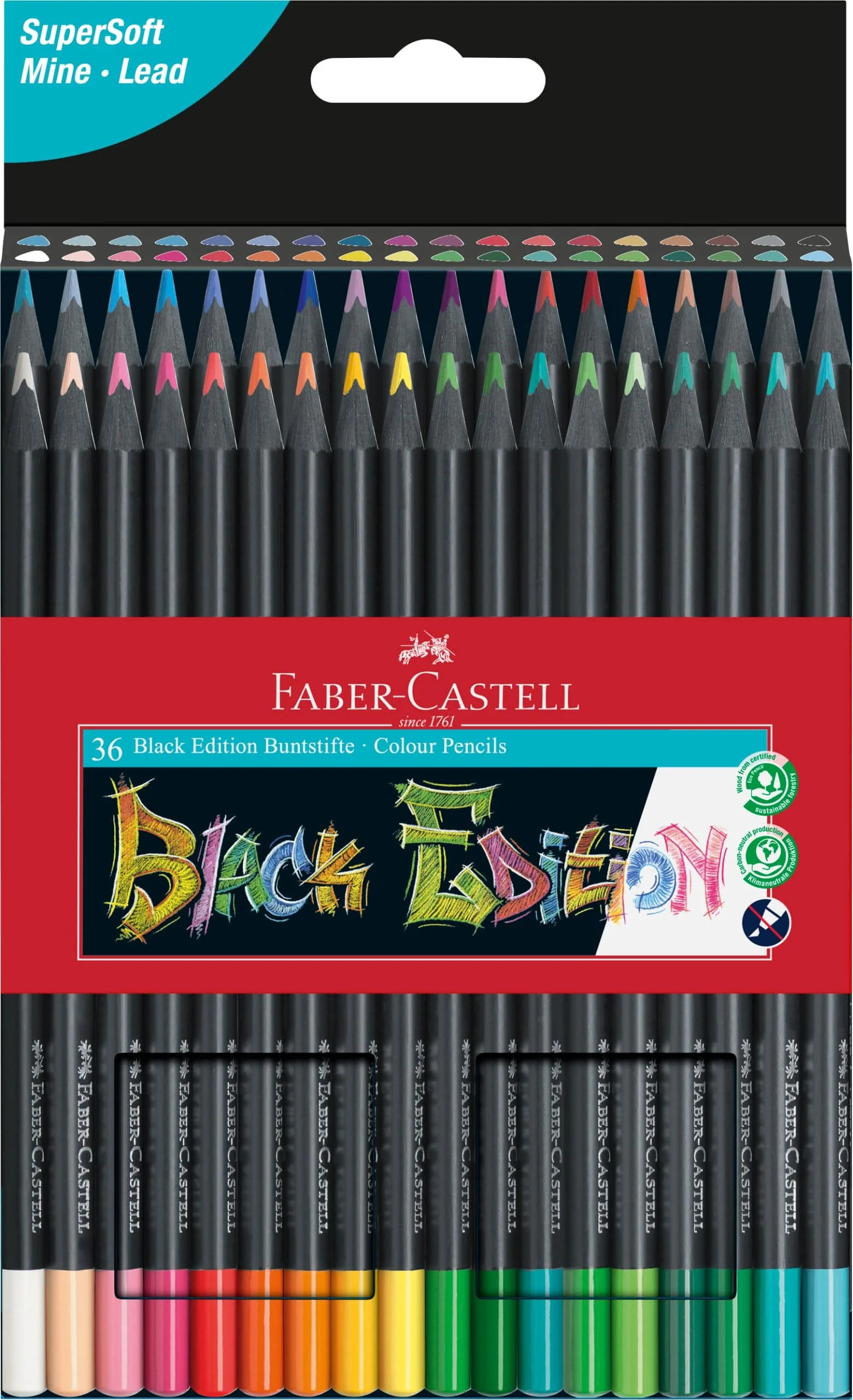 Faber-Castell Classic Colour Pencils Black Edition