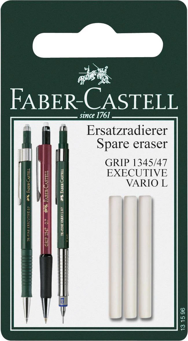 Faber-castell Grip 1345/47 & TK-Fine spare erasers