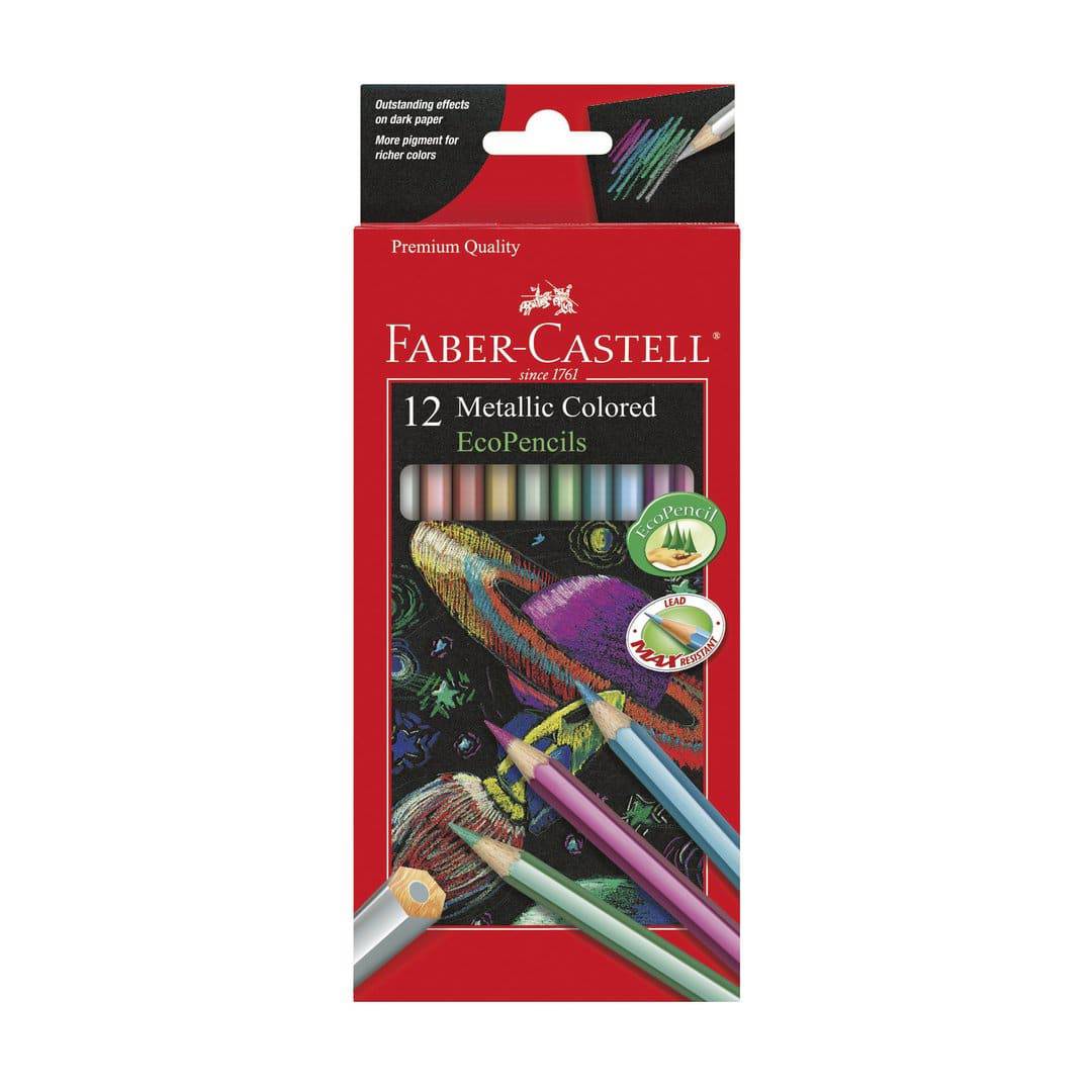 Faber-Castell Metallic Coloured Eco Pencils