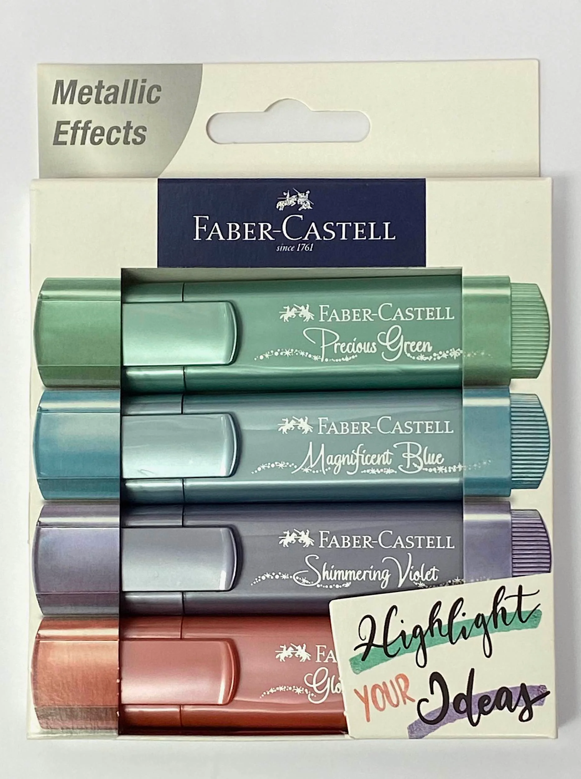 Faber-Castell Metallic Textliner wallet of 4 #154624 - Image 2