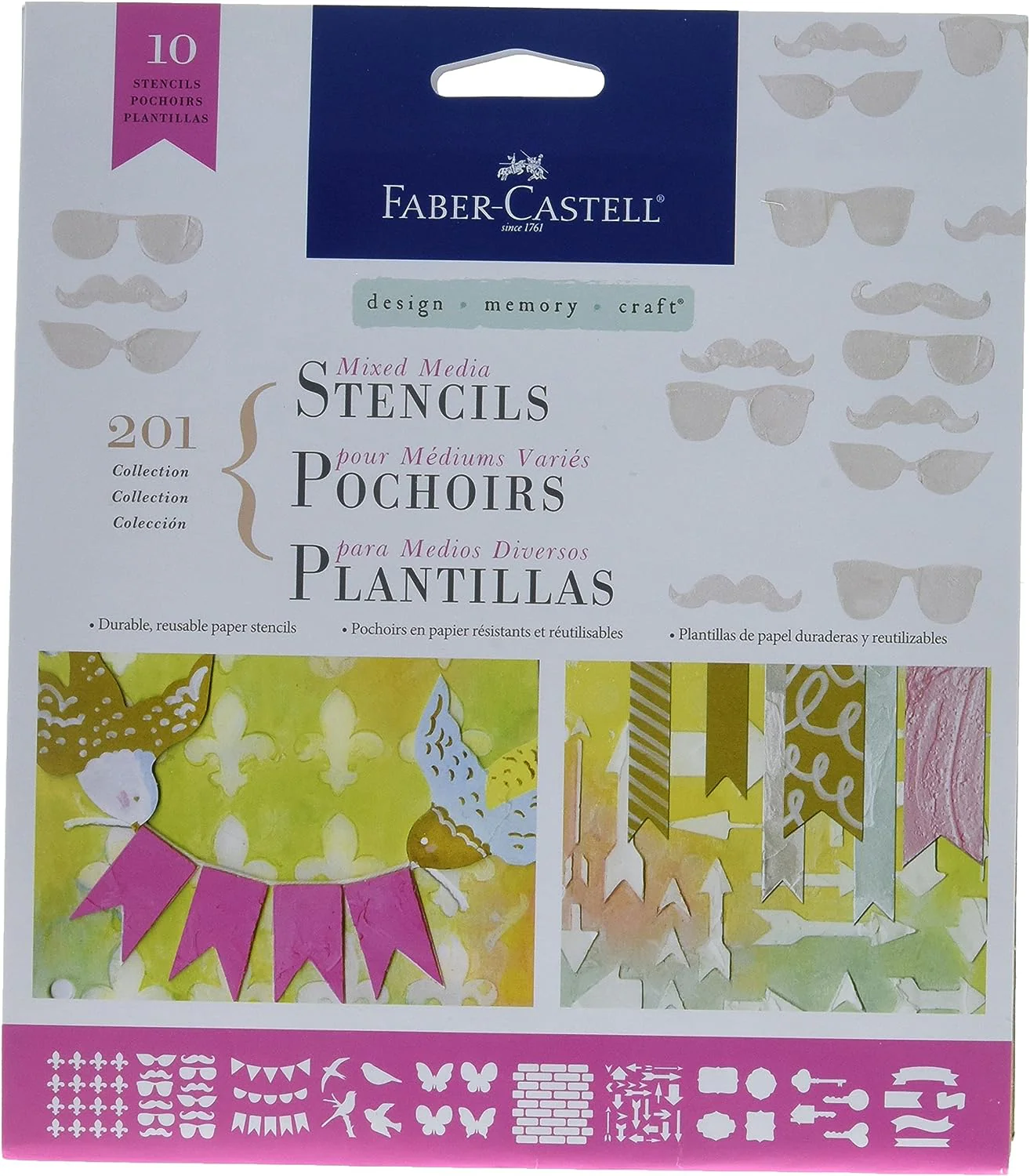 Faber-Castell Mixed Media Stencils 201 Collection