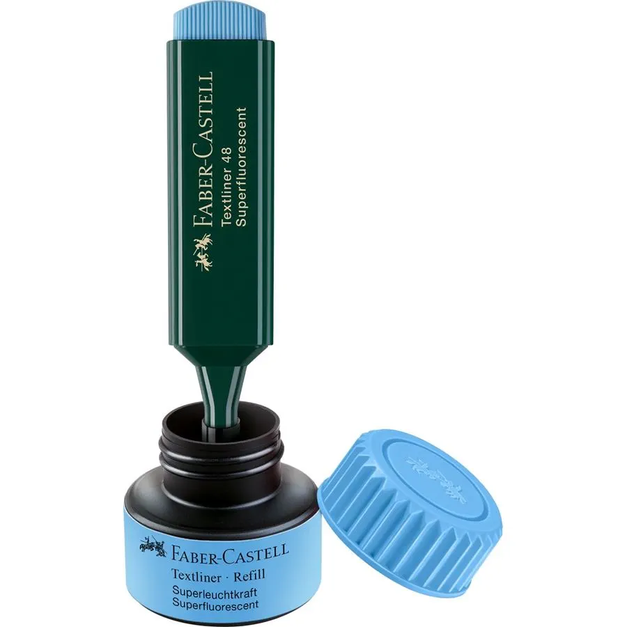 Faber Castell Textliner 1549  Refill System, Blue - Image 2