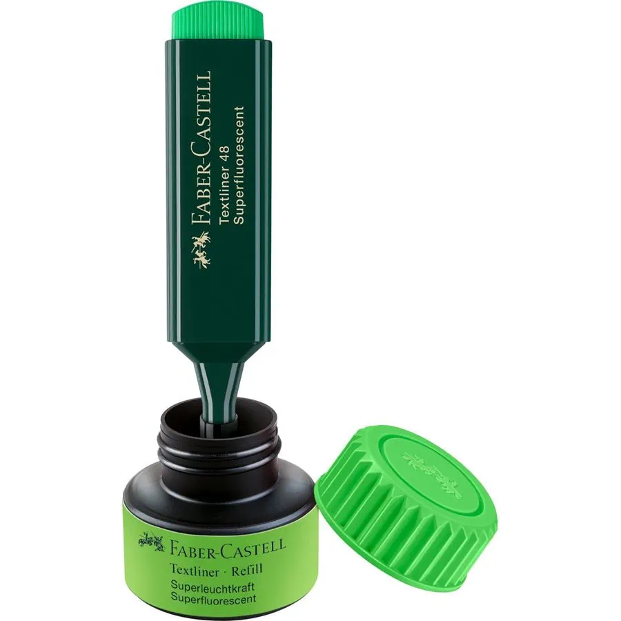 Faber Castell Textliner 1549 Refill System, Green - Image 2