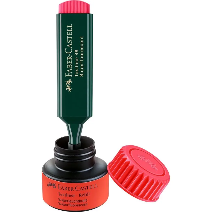 Faber Castell Textliner 1549  Refill System, Red - Image 2