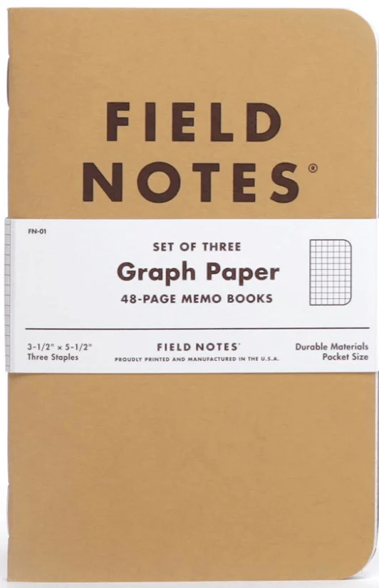 Field Notes Original Kraft Notebook - 3 pack