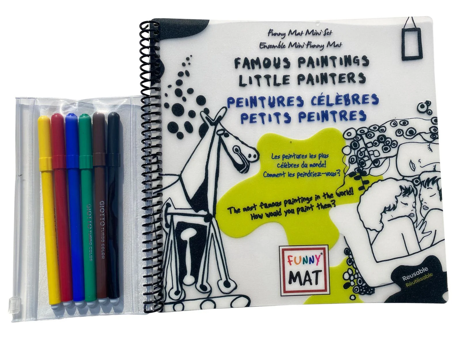 Funny Mat Mini Mat Set (Famous Paintings)