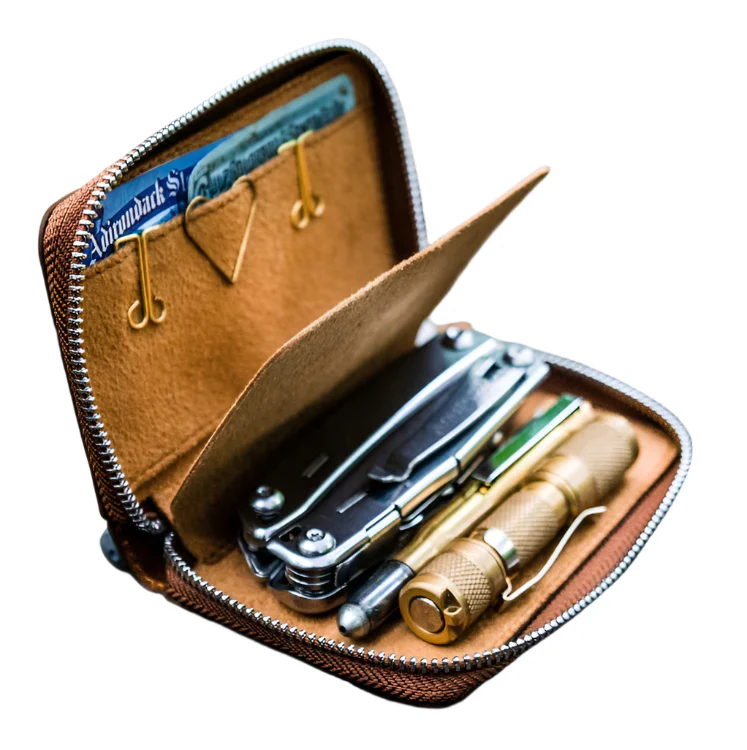 Galen Leather - EDC Wallet - Crazy Horse Brown - Image 2