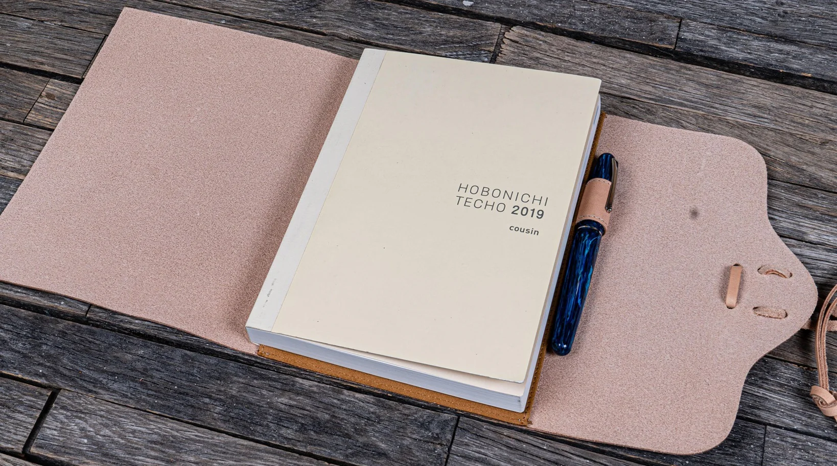 Galen Leather - Refillable Leather Wrap Journal/ Planner Cover - Undyed Leather - Image 2