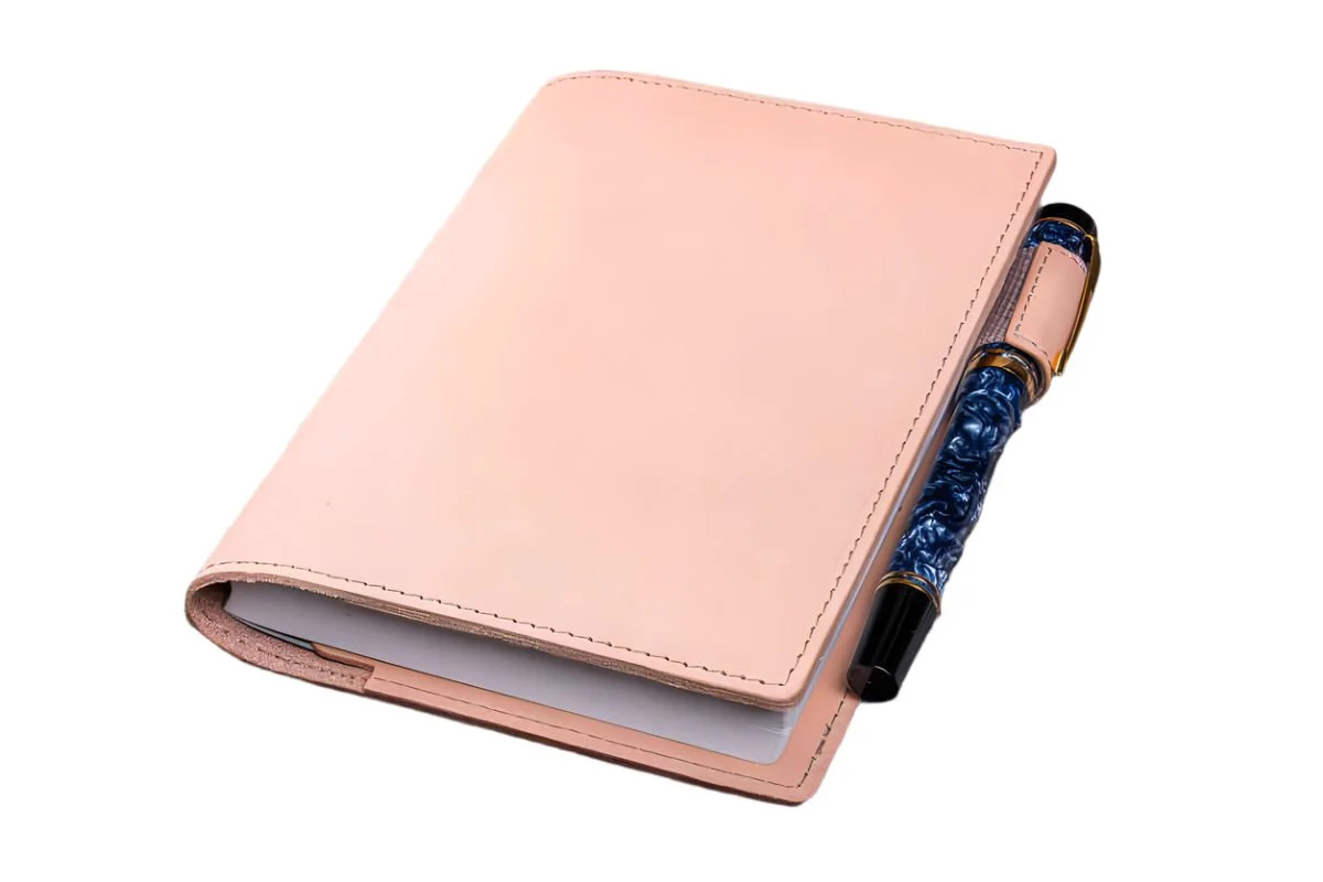 Galen Leather - Slim A6 Notebook/Planner Cover - Undyed Leather