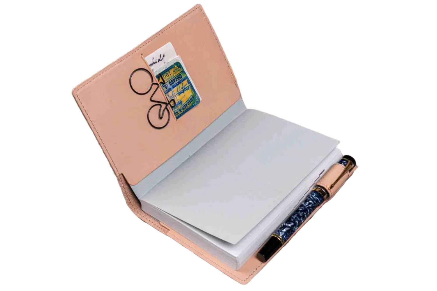 Galen Leather - Slim A6 Notebook/Planner Cover - Undyed Leather - Image 2