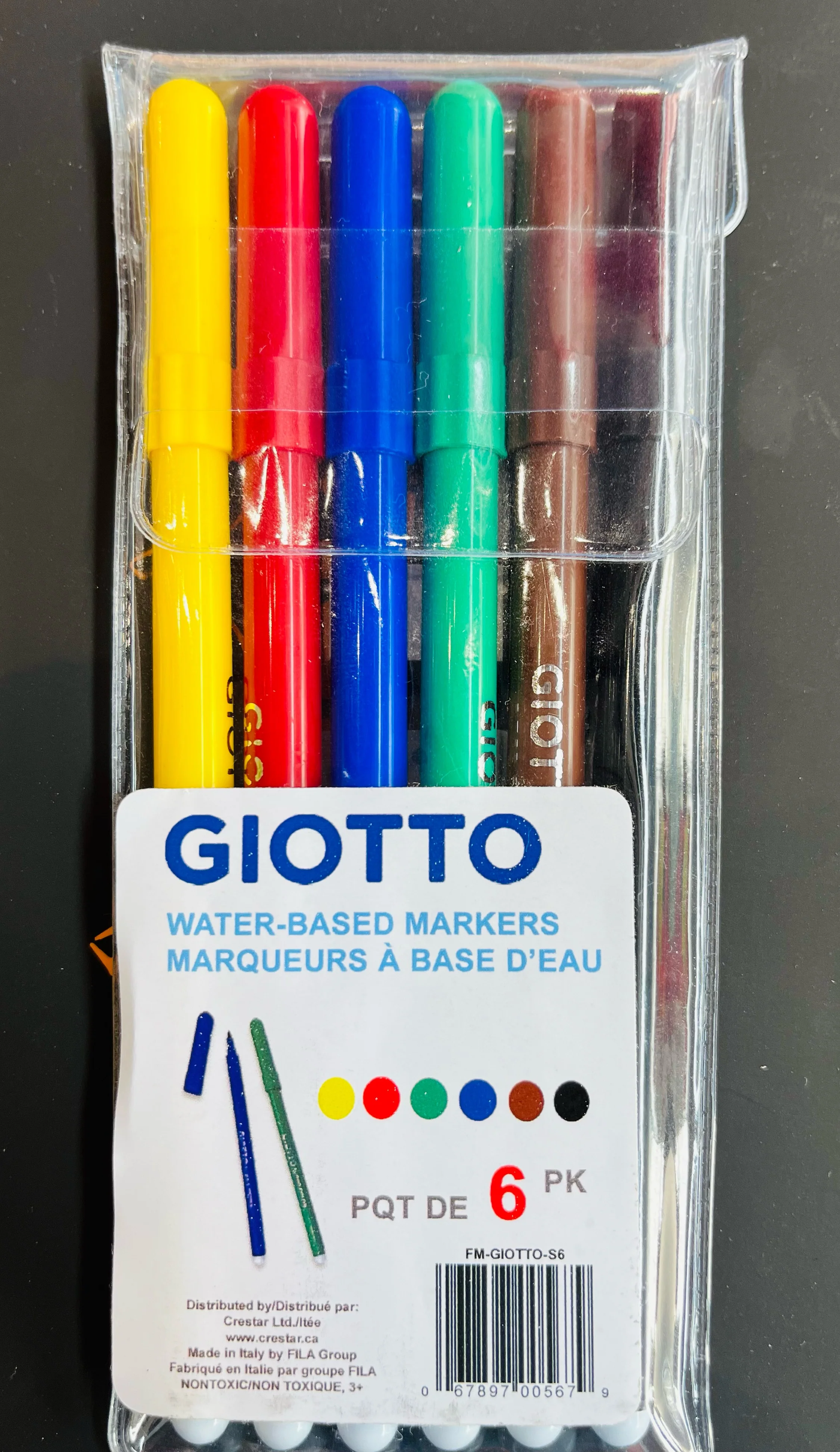 GIOTTO Water-Based Markers(Set of 6)