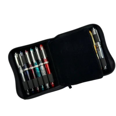 Girologio 12 Pen Zip Pen Case - Cotton Denim - Image 2