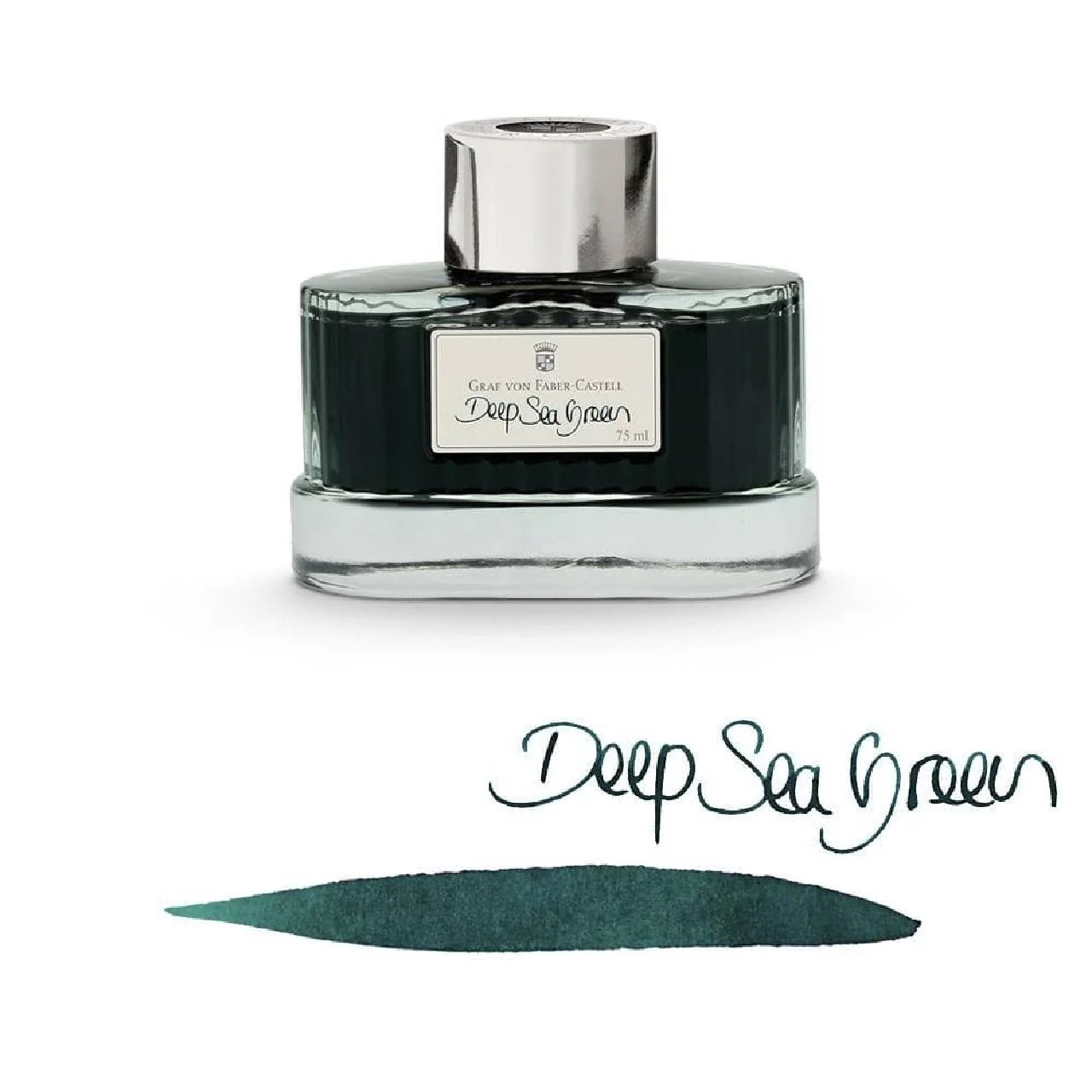 Graf Von Faber-Castell 75ml Ink Bottle - Deep Sea Green