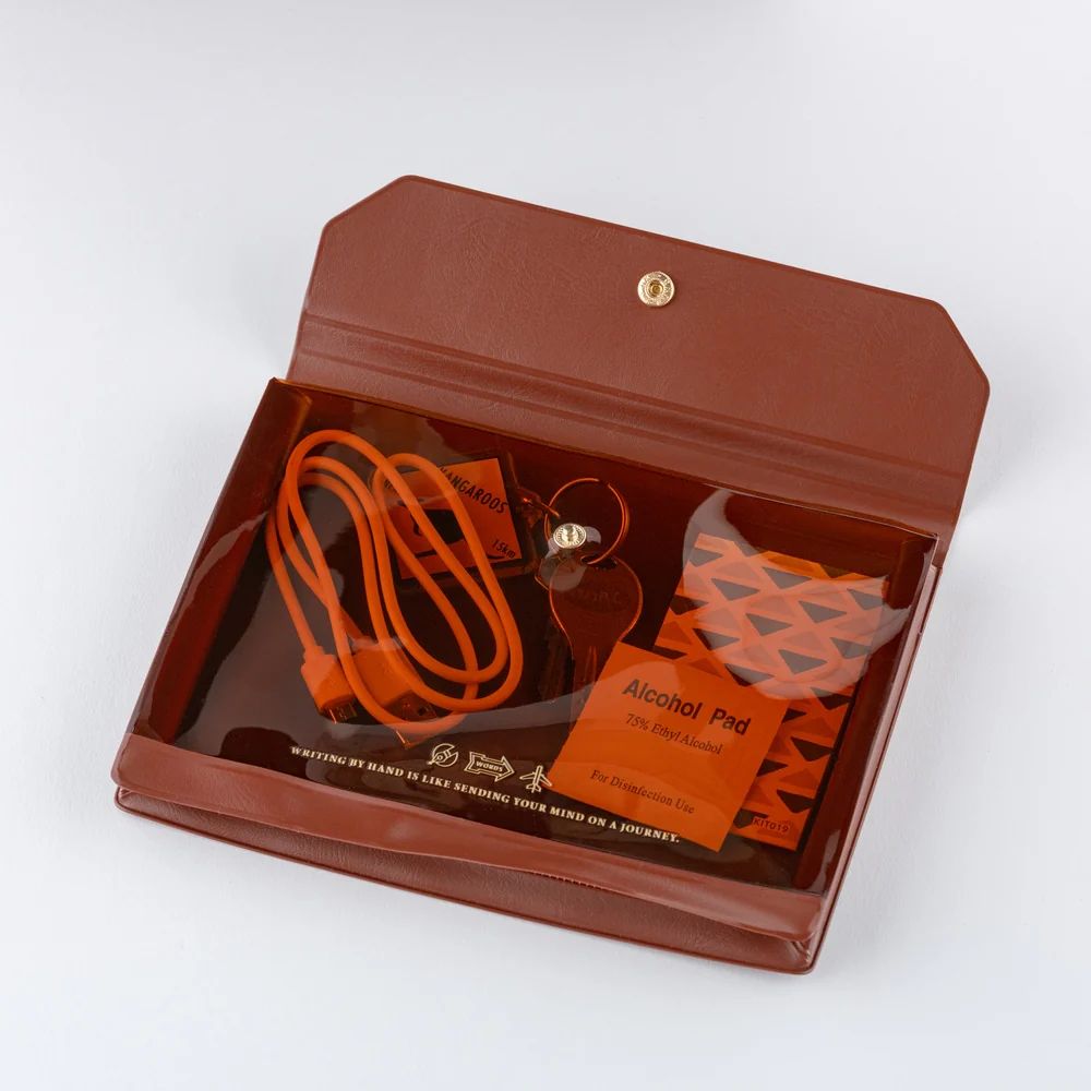 Hobonichi 2026 Alettone Document Case – A6 – Brown - Image 3