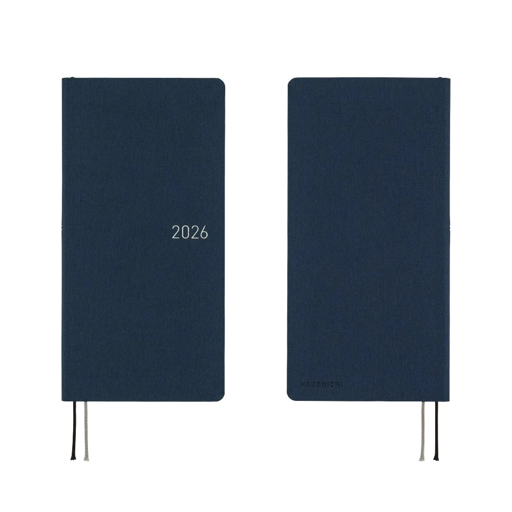 Hobonichi 2026 Colors Cosmo Blue Journal - English Tall & Slim January Start