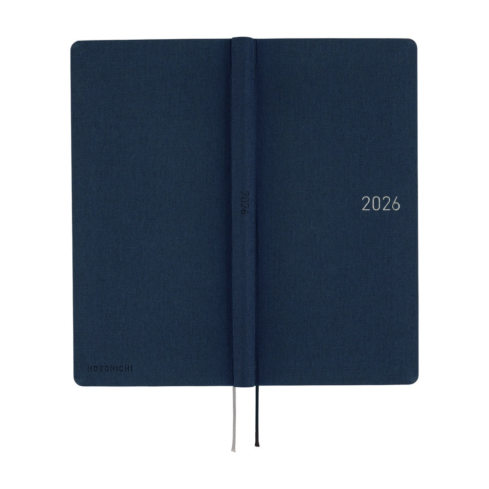 Hobonichi 2026 Colors Cosmo Blue Journal - Mega English Tall & Slim January Start - Image 3