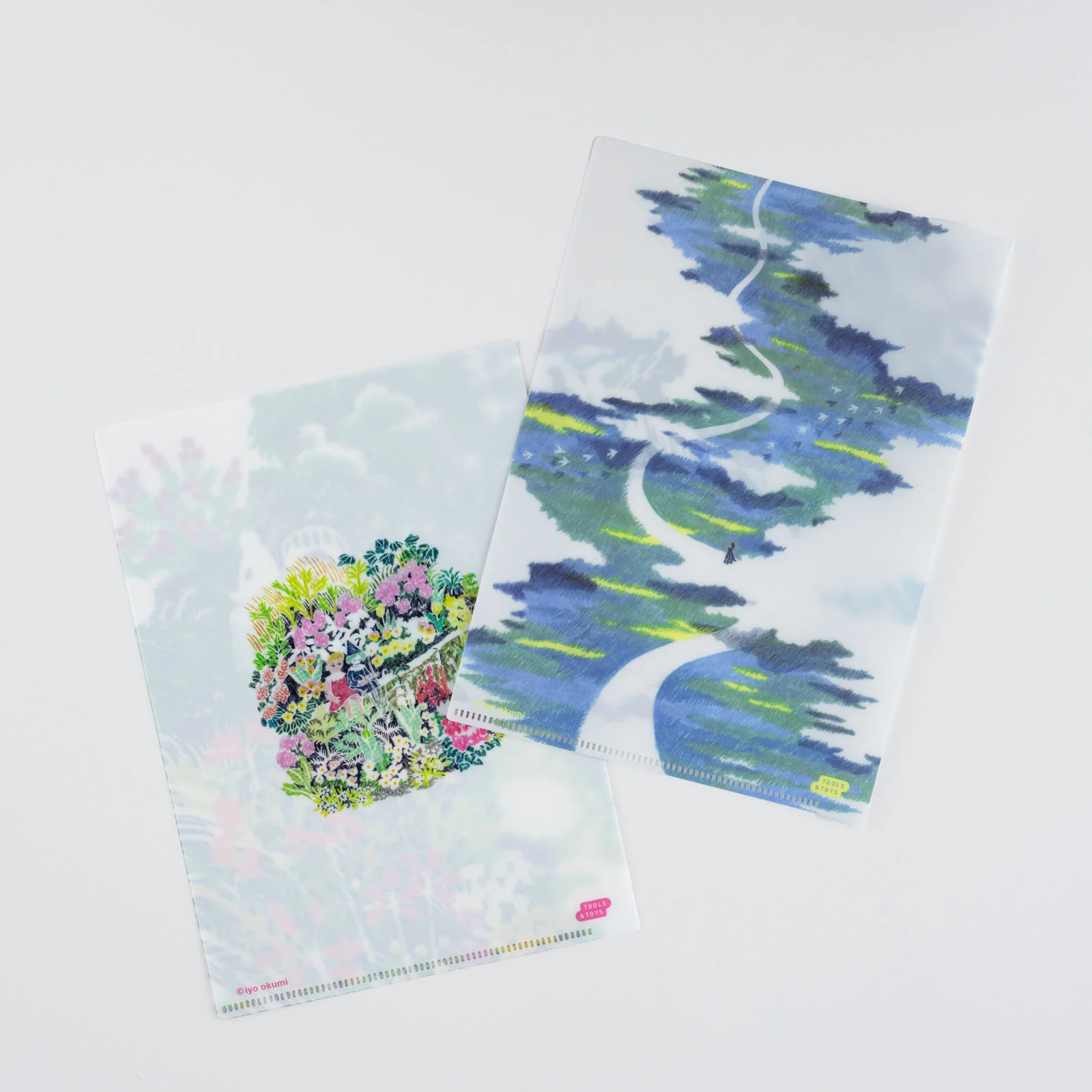 Hobonichi Clear Folder Set of 2 - Iyo Okumi - A5 - Image 3