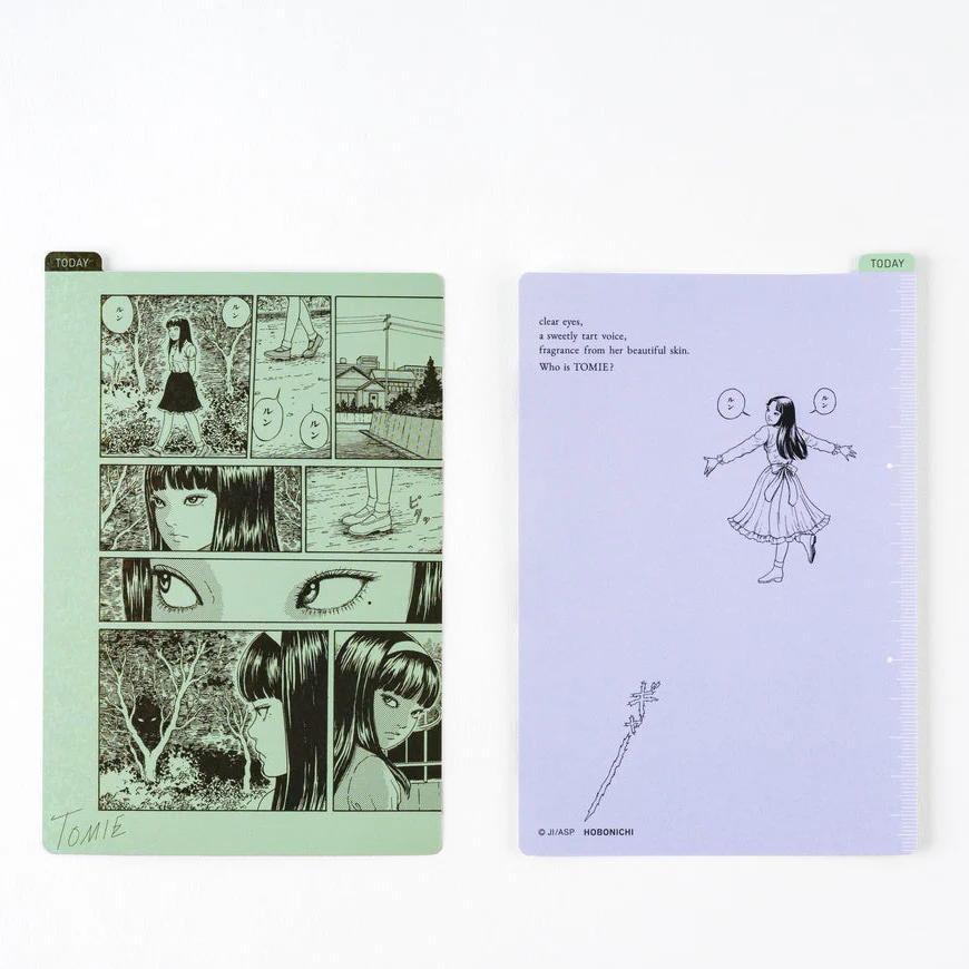 Hobonichi Pencil Board - Junji Ito: Tomie - Green - A6 - Image 2