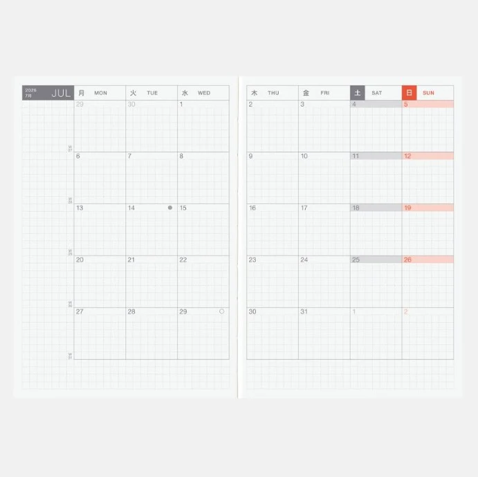 Hobonichi Techo 2026 A6 (English Edition) - Original - Image 2