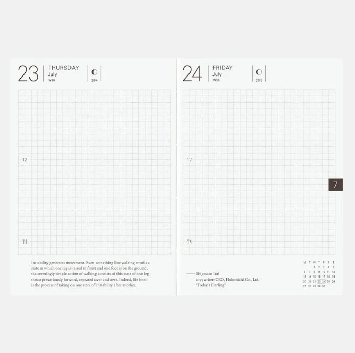 Hobonichi Techo 2026 English Planner Book A6 (January Start) - Image 3