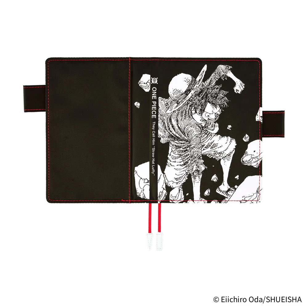 Hobonichi Techo 2026 ONE PIECE Magazine A6 Cover – Straw Hat Luffy Black
