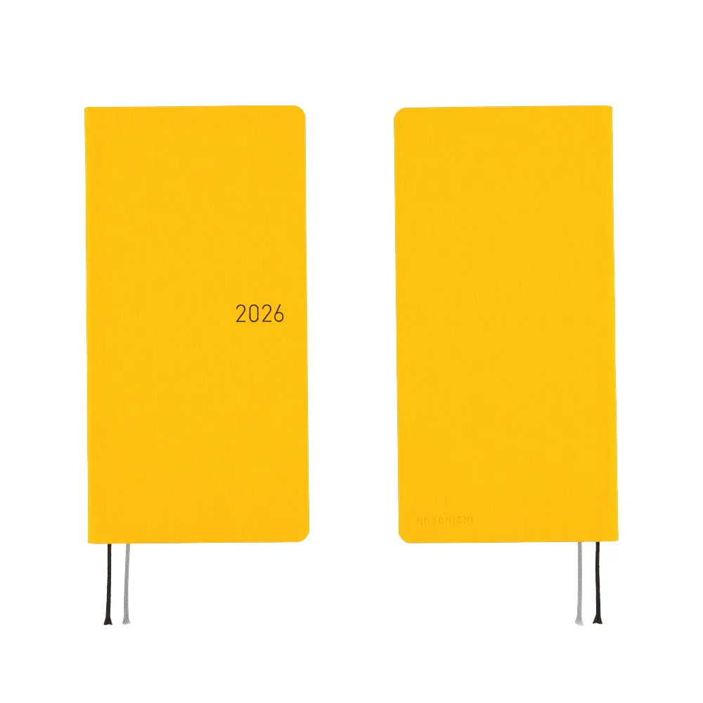 Hobonichi Techo 2026 Weeks Full Moon Yellow - English Tall & Slim January Start