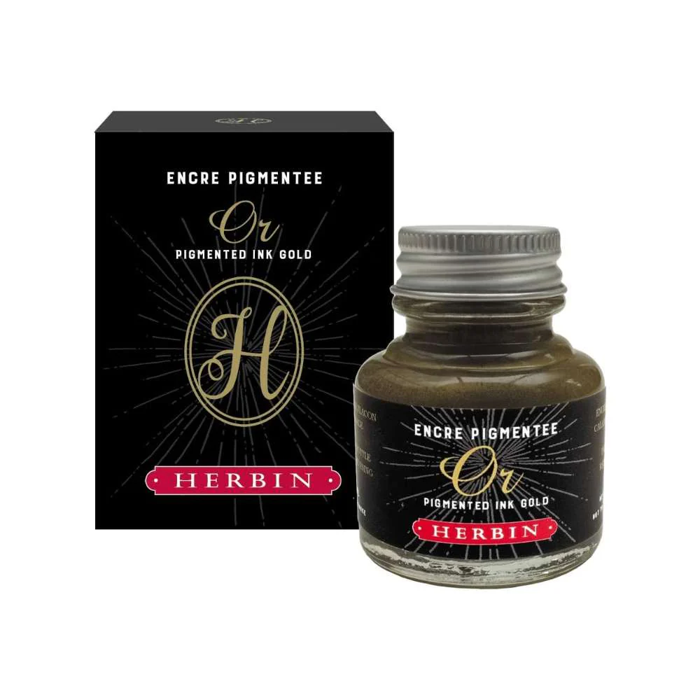 J. Herbin 30ml Pigmented Ink - Gold