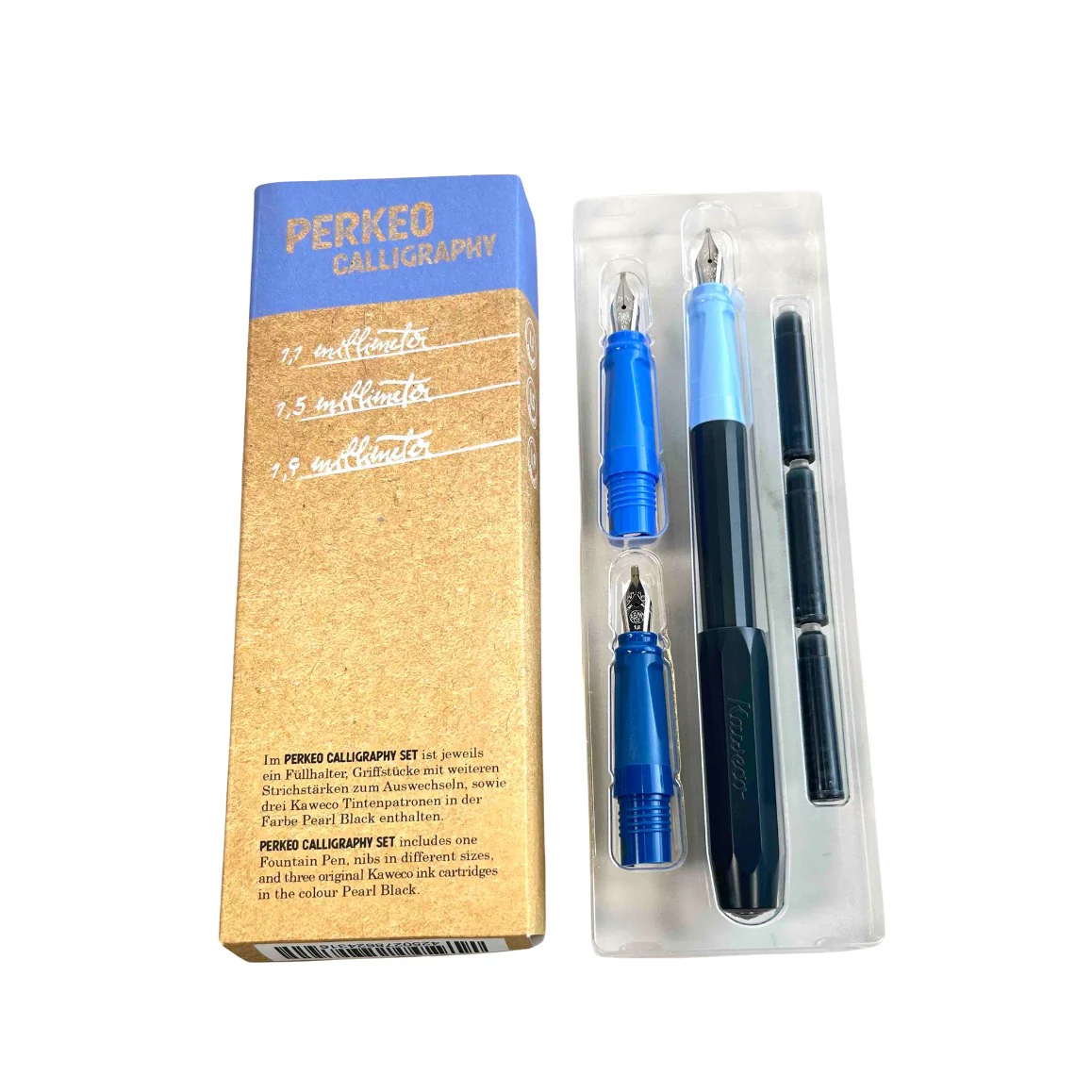 Kaweco Perkeo Calligraphy Set - Blue