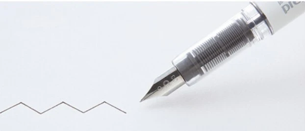 Kokuyo Platinum Preppy Fountain Pen White - Fine - Image 2