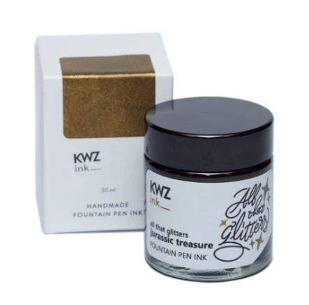 KWZ All That Glitters Fountain Pen Ink 30ml - Jurassic Treasure