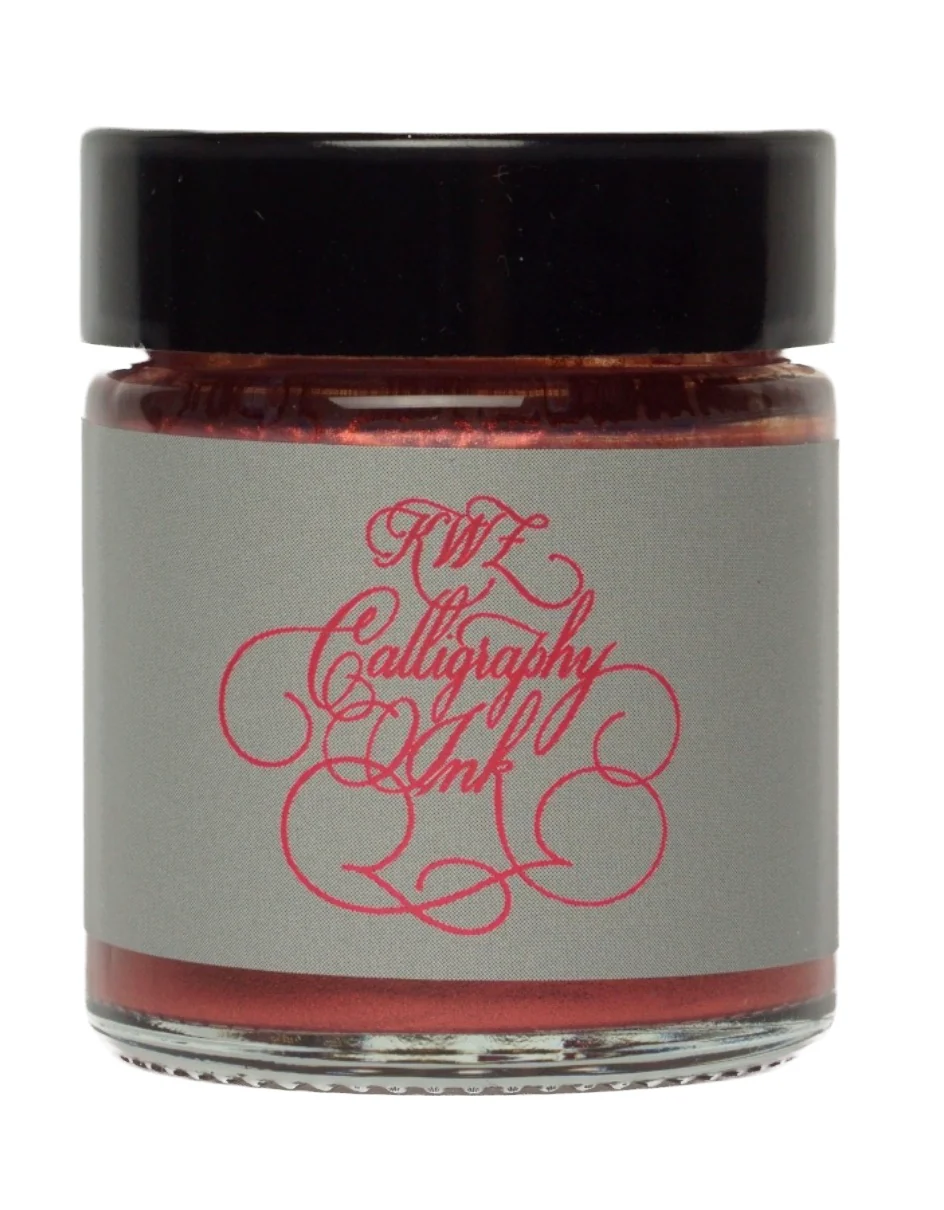 KWZ Calligraphy (Dip Pen) ink bottle 25mL - Mercury Red