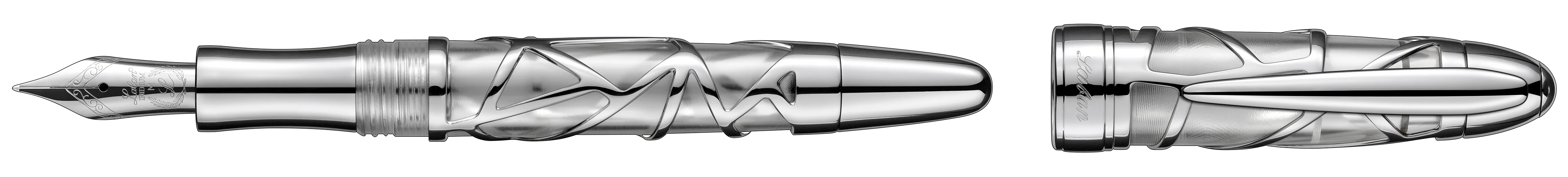 Laban Silver Skeleton Fountain Pen