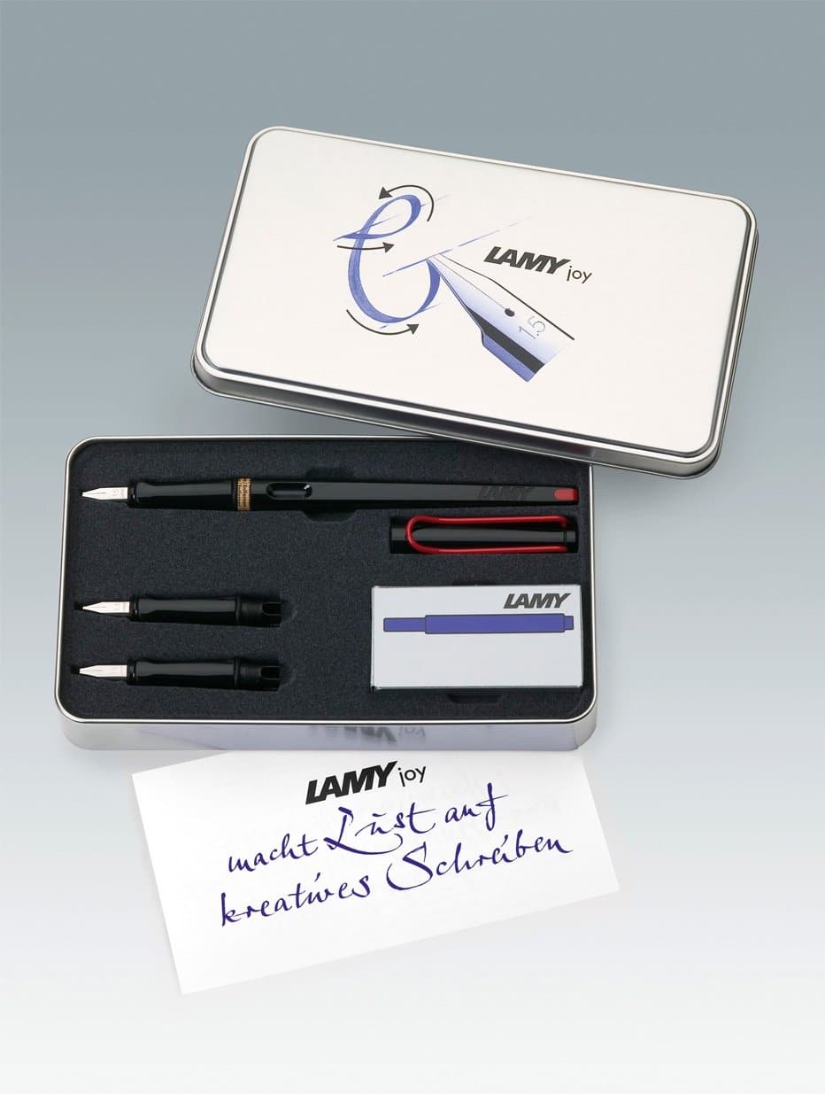 Lamy Joy Calligraphy Set Black with Red Clip