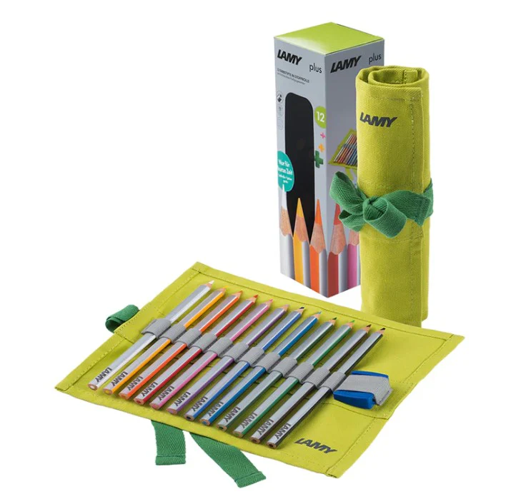 Lamy plus - 12 Coloured Pencils in Fabric Roll