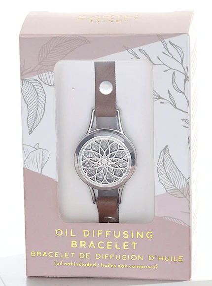 Leather Bracelet Aromatherapy Pendant Vegan - Image 4
