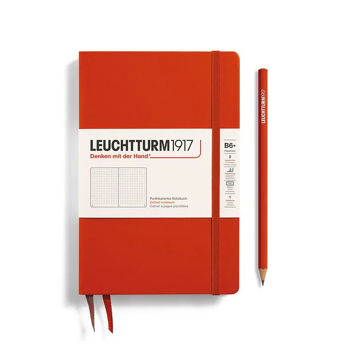 LEUCHTTURM1917 Hardcover (B6+) Dotted - Fox Red