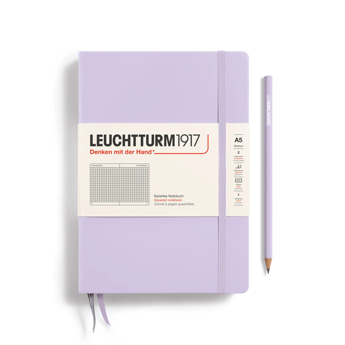 LEUCHTTURM1917 Hardcover Medium A5 Notebook Squared - Image 4